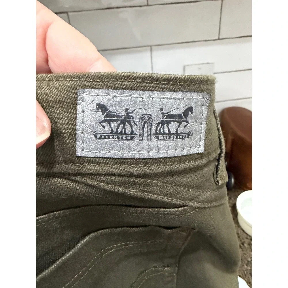 Levi's 505 Straight Leg Pants Khaki‎ Olive Green Mens W30 L32 New With Tags